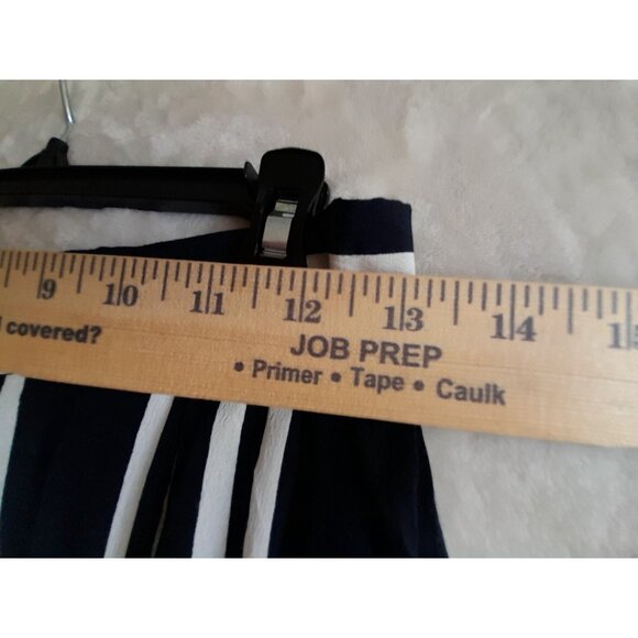 New Lulus Medium Wide Leg Retro Flowy Casual Vacation Striped Pants Pockets - Picture 11 of 11